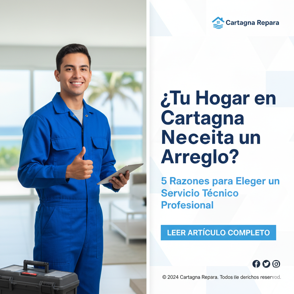 ¿Tu Hogar en Cartagena Necesita un Arreglo? 5 Razones para Elegir un Servicio Técnico Profesional